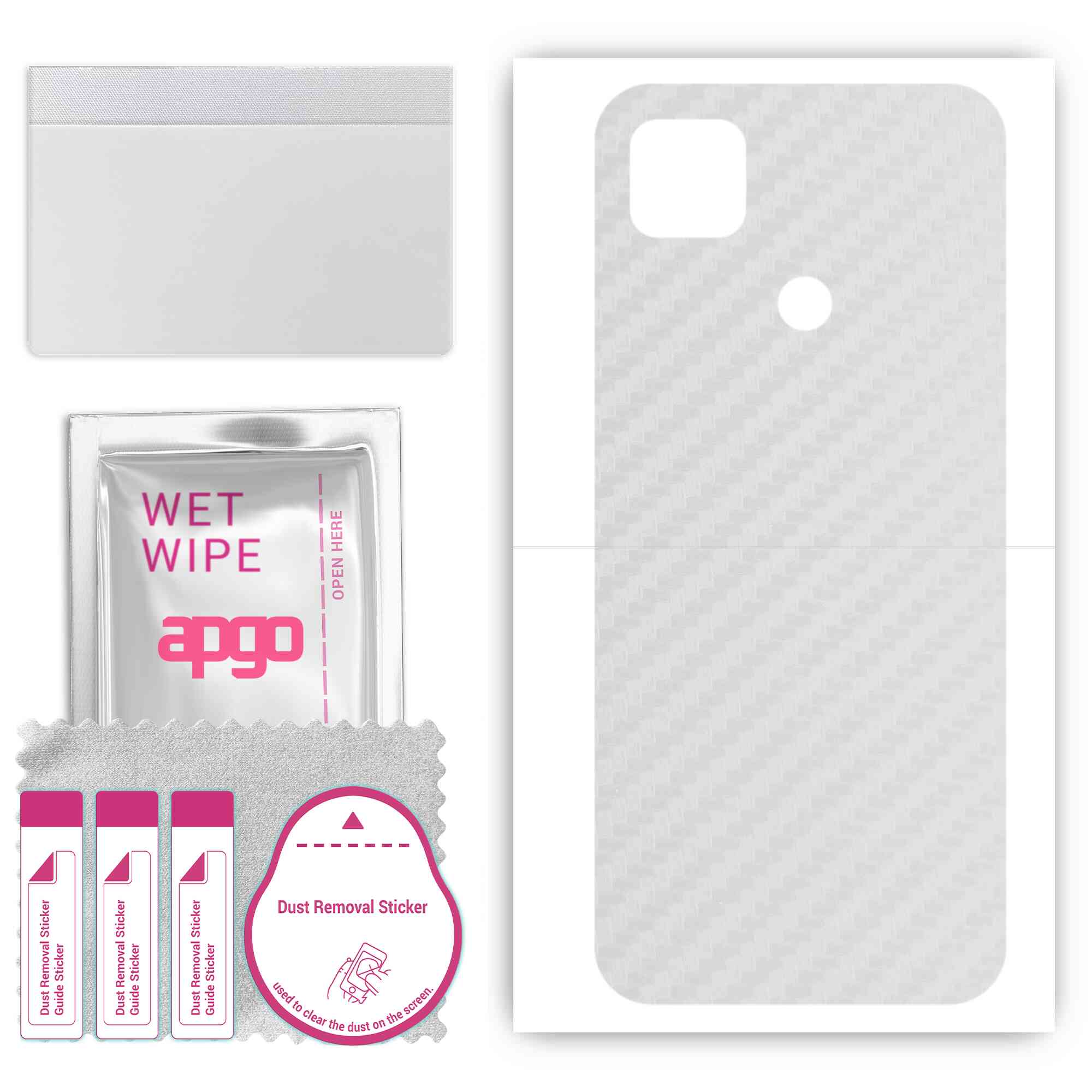 Apgo Protective Skin Sticker for the back compatible with Xiaomi Redmi 9 Activ, Wrap Film, Foil, Vinyl - Pattern Transparent Carbon
Apgo Protective Skin Sticker for the back compatible with Xiaomi Redmi 9 Activ, Wrap Film, Foil, Vinyl - Pattern Transparent Carbon