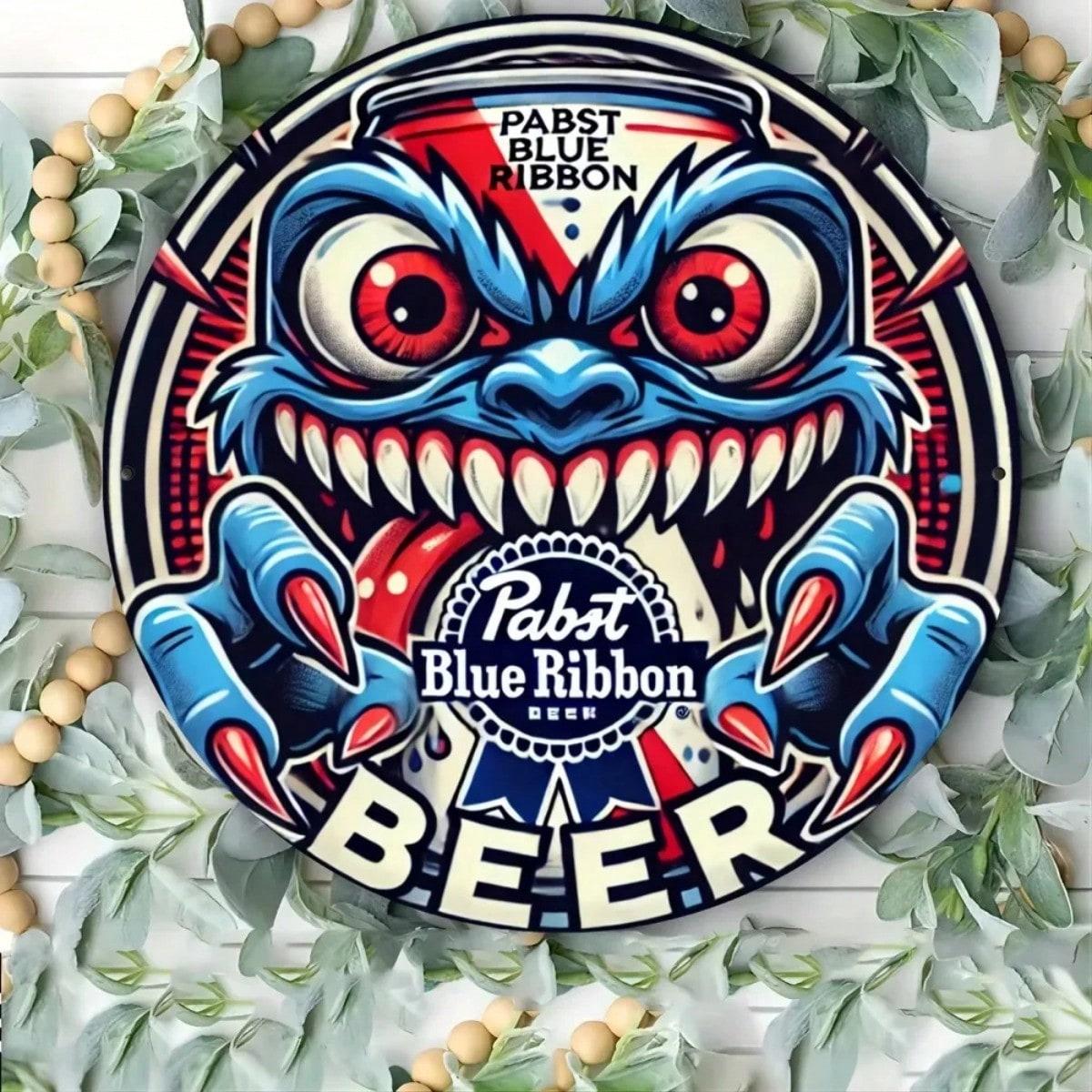 Round Metal Wall Sign Retro Beer Monster Vintage Home Decor
Round Metal Wall Sign Retro Beer Monster Vintage Home Decor