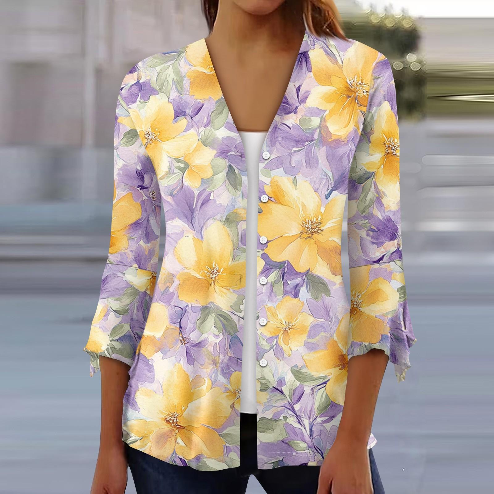 Рубашки с рукавом 3/4 для женщин, свободная футболка с принтом, топы с v-образным вырезом и рюшами на рукавах XL
Рубашки с рукавом 3/4 для женщин, свободная футболка с принтом, топы с v-образным вырезом и рюшами на рукавах XL