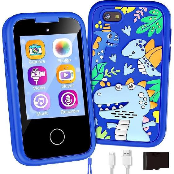 Kids Phone Toy Gift for Girls 3 4 5 6 7 8 Years Old, Toddler Smart Phone Learning Toys - Pretend Play Phones with Educational Games, MP3 Music синий
Kids Phone Toy Gift for Girls 3 4 5 6 7 8 Years Old, Toddler Smart Phone Learning Toys - Pretend Play Phones with Educational Games, MP3 Music синий