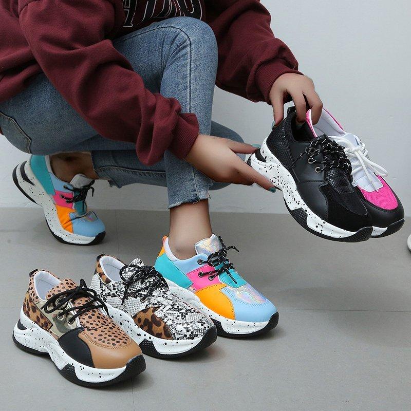 Новые женские zapatos большого размера, спортивная обувь на платформе смешанного цвета, повседневная обувь на плоской подошве, модные кроссовки для бега
Новые женские zapatos большого размера, спортивная обувь на платформе смешанного цвета, повседневная обувь на плоской подошве, модные кроссовки для бега
