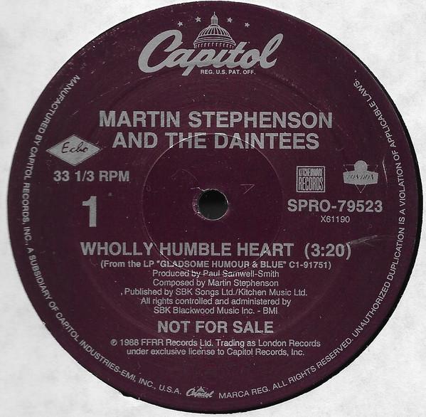 12inch Record MARTIN STEPHENSON & THE DAINTEES - Wholly Humble Heart SPRO79523 Capitol Records 1988 US Blues Used
12inch Record MARTIN STEPHENSON & THE DAINTEES - Wholly Humble Heart SPRO79523 Capitol Records 1988 US Blues Used