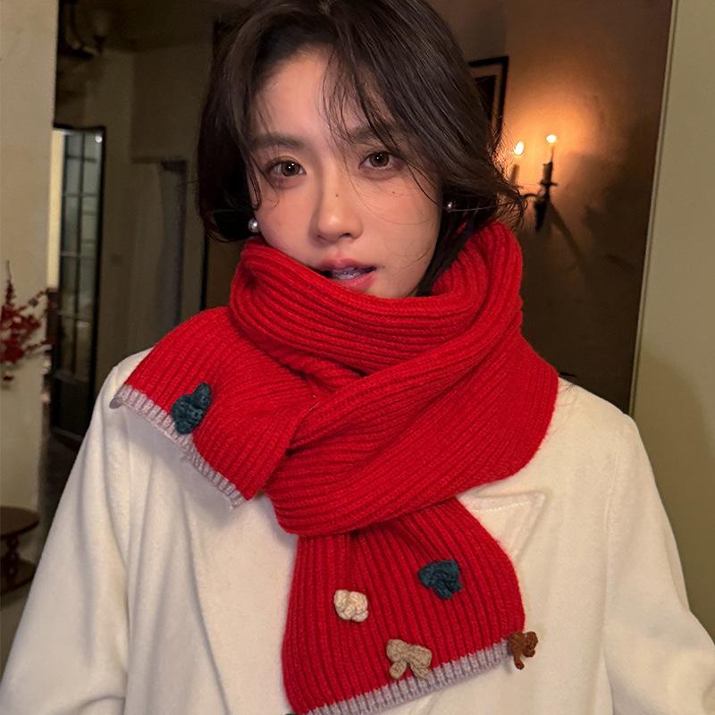 Solid Color Handmade Love Scarf Women s Autumn and Winter High-Quality Knitted Wool Warmth Korean Version Versatile Imitation Cashmere Scarf 160*20cm
Solid Color Handmade Love Scarf Women s Autumn and Winter High-Quality Knitted Wool Warmth Korean Version Versatile Imitation Cashmere Scarf 160*20cm