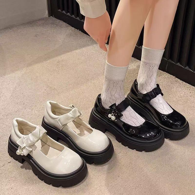 Mary Jane Small Leather Shoes Female Thick Bottom Spring and Fall Heightening Jk Shoes Thick Heel Round Head with Skirt Single Fashion Women Shoes 35
Mary Jane Small Leather Shoes Female Thick Bottom Spring and Fall Heightening Jk Shoes Thick Heel Round Head with Skirt Single Fashion Women Shoes 35