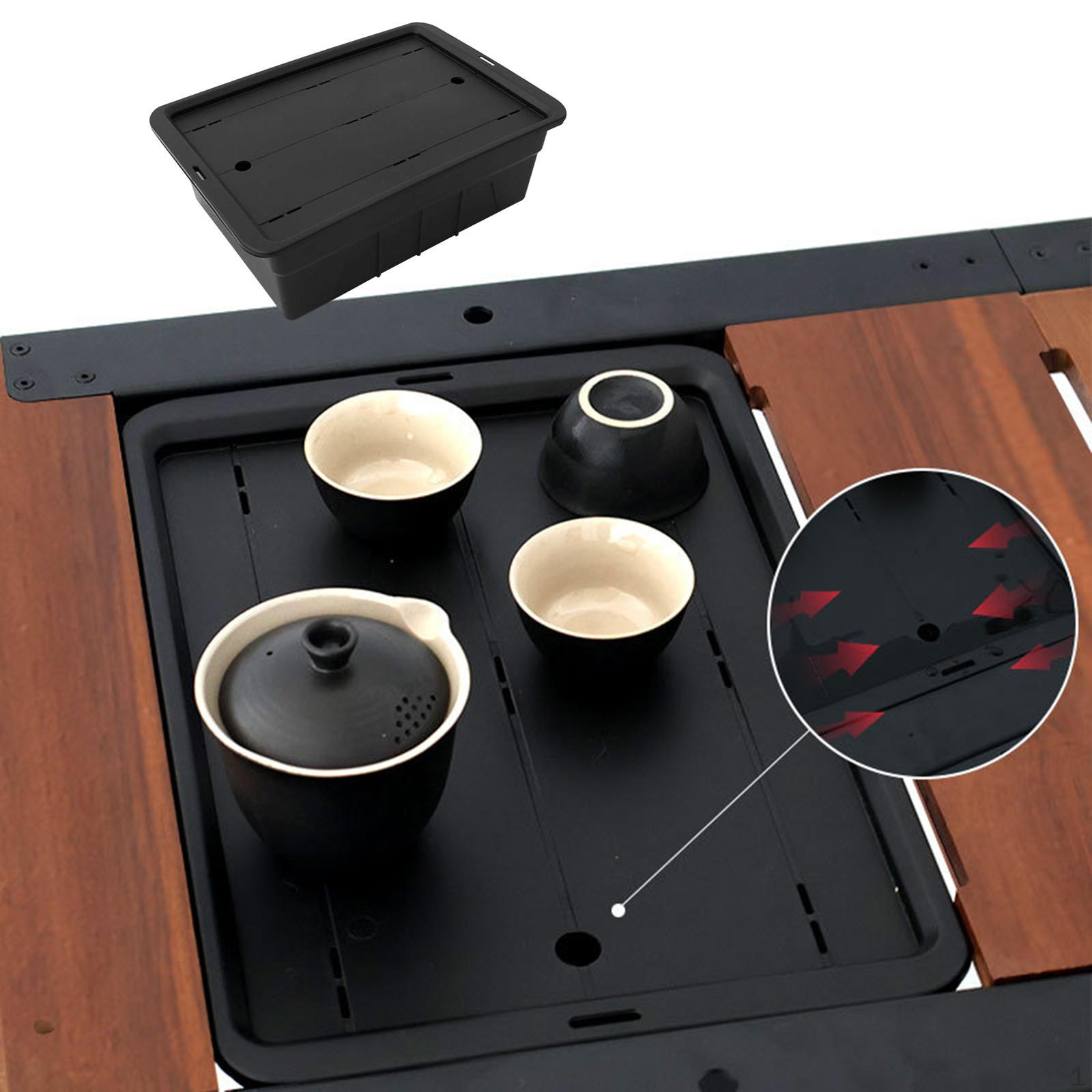 Camping Basket for Kung Fu Tea, Convenient Storage, Outdoor Tea Tray чорний
Camping Basket for Kung Fu Tea, Convenient Storage, Outdoor Tea Tray чорний