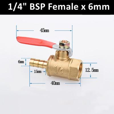 Brass Barbed ball valve 1/8 3/8 1/4 Male FemleThread Connector Joint Copper Pipe Fitting Coupler Adapter 8/10/12mm Hose Barb
Brass Barbed ball valve 1/8 3/8 1/4 Male FemleThread Connector Joint Copper Pipe Fitting Coupler Adapter 8/10/12mm Hose Barb