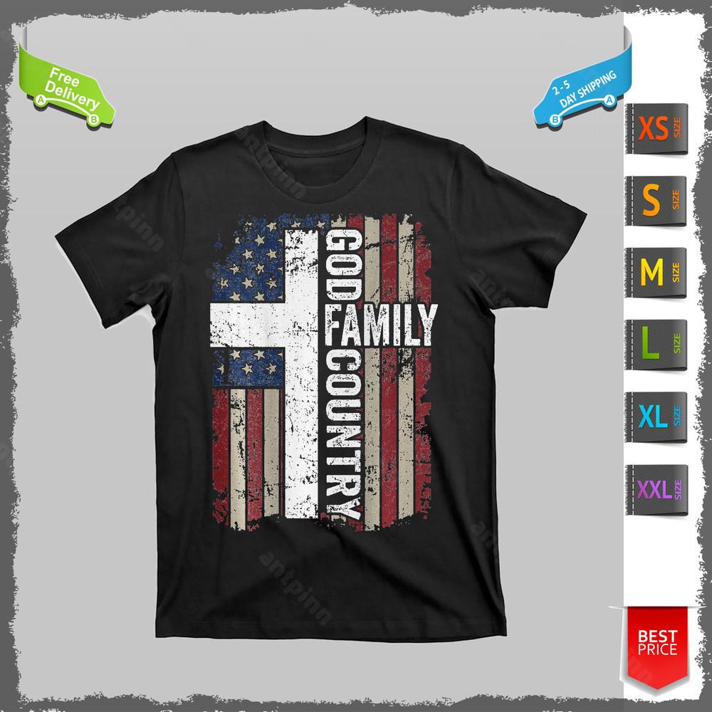 God Family Country Patriotic Christian Cross USA T-Shirt Unisex Unisex T-Shirt XXXXL
God Family Country Patriotic Christian Cross USA T-Shirt Unisex Unisex T-Shirt XXXXL