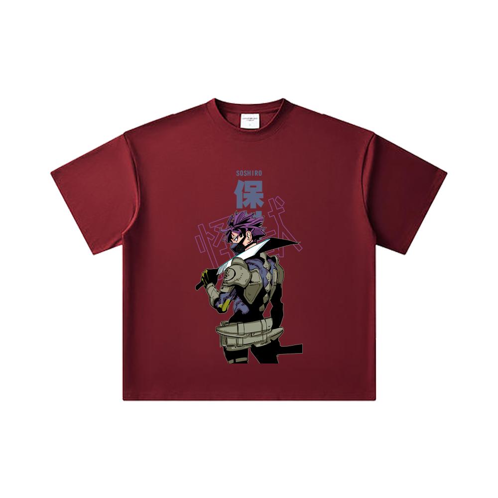260 GSM Double Yarn 32 Count 100% Cotton Kaiju No 8 V12 Soshiro Print Unisex Heavy Cotton T Shirt 2XL вина червоного кольору
260 GSM Double Yarn 32 Count 100% Cotton Kaiju No 8 V12 Soshiro Print Unisex Heavy Cotton T Shirt 2XL вина червоного кольору