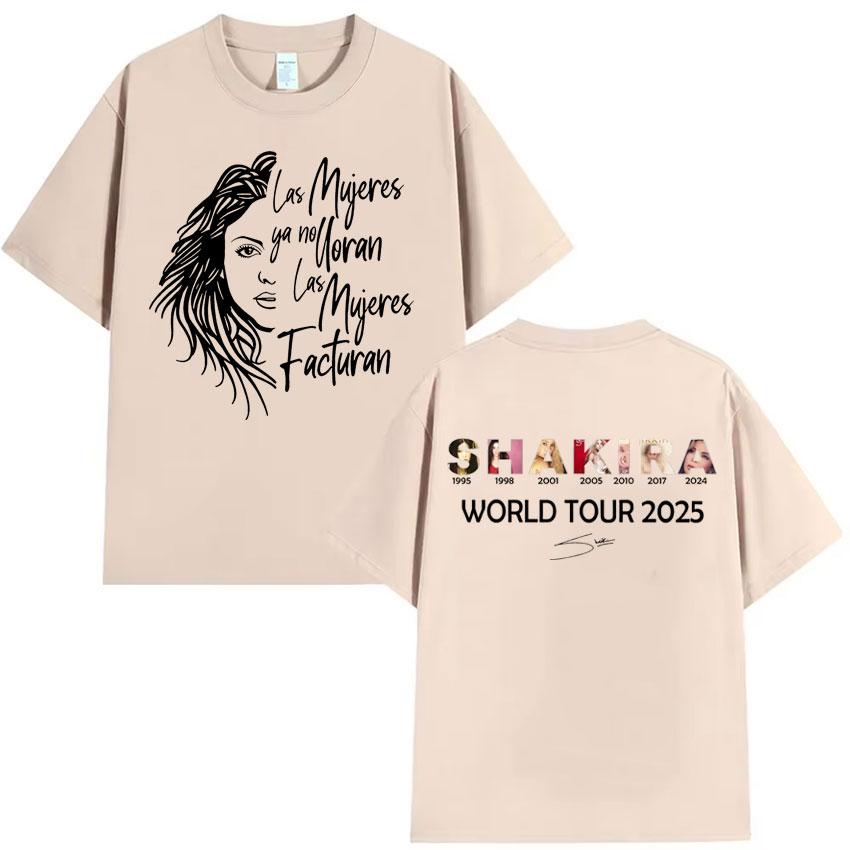Shakira Las Mujeres Ya No Lloran World Tour 2026 New Cotton Tshirts Unisexs Hip Hop Tshirt High Quality Cotton Tee Streetwear 4XL
Shakira Las Mujeres Ya No Lloran World Tour 2026 New Cotton Tshirts Unisexs Hip Hop Tshirt High Quality Cotton Tee Streetwear 4XL