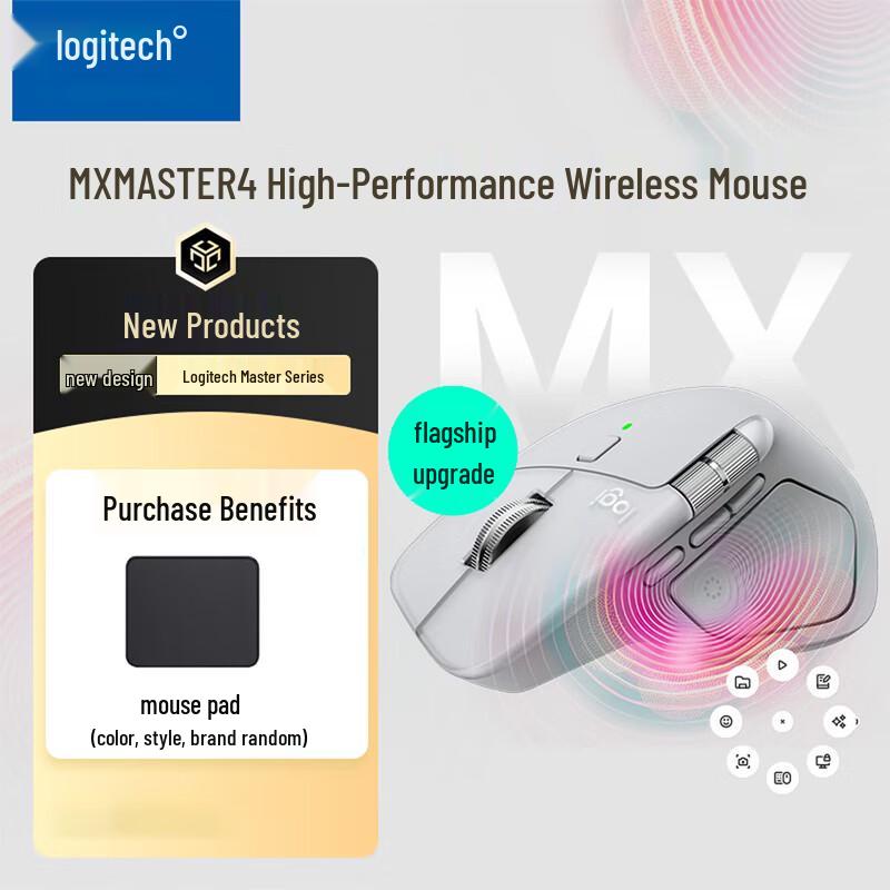 Logitech MX Master 4 Wireless Bluetooth Office Mouse
Logitech MX Master 4 Wireless Bluetooth Office Mouse