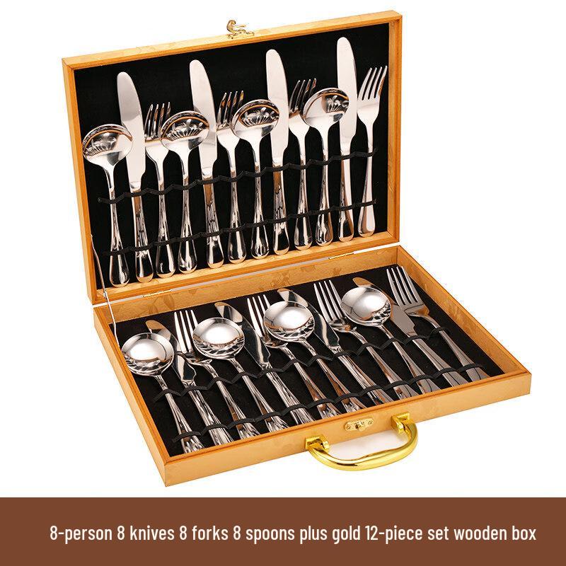 Ru Han 24-Piece Stainless Steel Cutlery Set
Ru Han 24-Piece Stainless Steel Cutlery Set