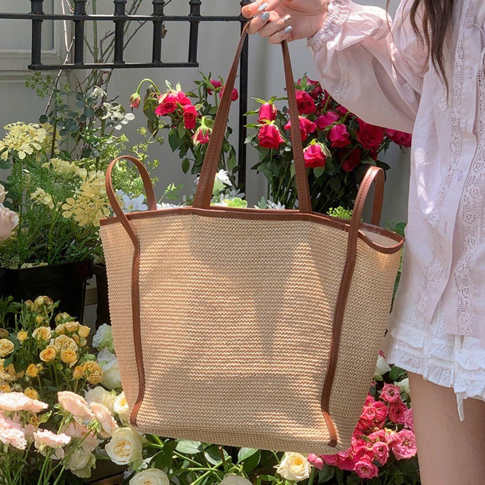 Slouchy Weave Tote Bag Bohemian Beach Shoulder Bag Portable Straw Bag Outdoor чёрный
Slouchy Weave Tote Bag Bohemian Beach Shoulder Bag Portable Straw Bag Outdoor чёрный