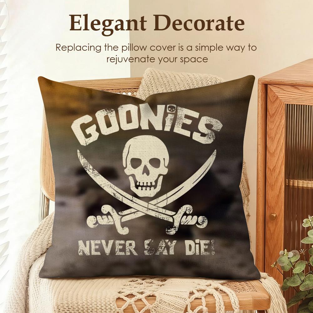 Movie GGoonies Cushion Cover Natural Linen Organic Fabric DoubleSided Printing Sofa Home Decor Gift Pillow Case 30x30cm
Movie GGoonies Cushion Cover Natural Linen Organic Fabric DoubleSided Printing Sofa Home Decor Gift Pillow Case 30x30cm