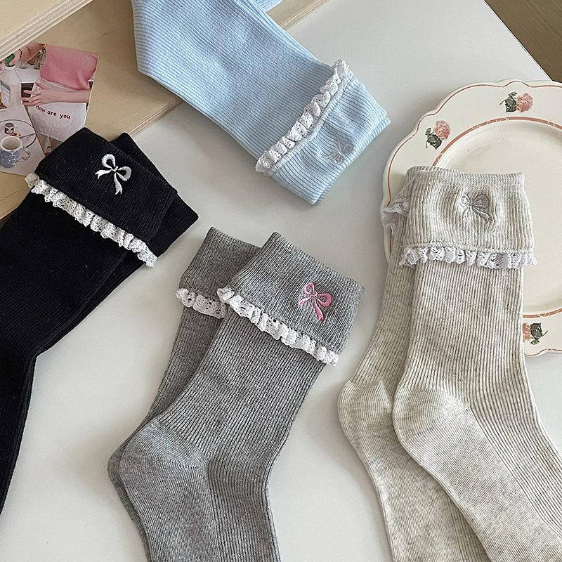 Simple All-Match Girly Cotton Socks Lace Bow Sweet Sock Casual Breathable Sweat-Wicking Mid-Tube Socks Accessories Gifts білий
Simple All-Match Girly Cotton Socks Lace Bow Sweet Sock Casual Breathable Sweat-Wicking Mid-Tube Socks Accessories Gifts білий