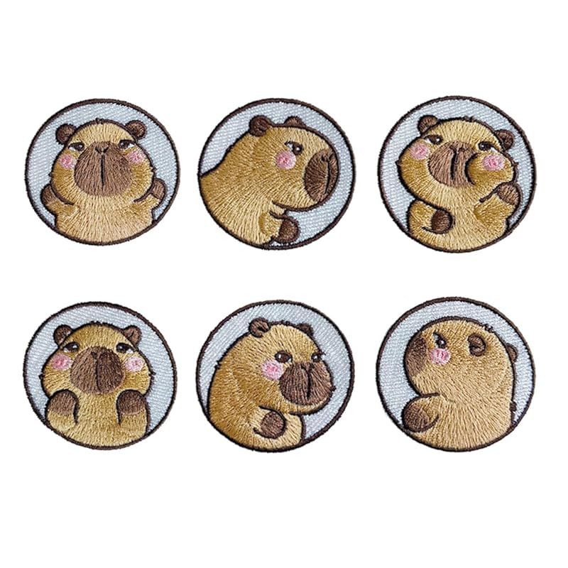 iron on patch animal velcro patch iron applique Fashionable embroidery (Capybara 6 points set)
iron on patch animal velcro patch iron applique Fashionable embroidery (Capybara 6 points set)