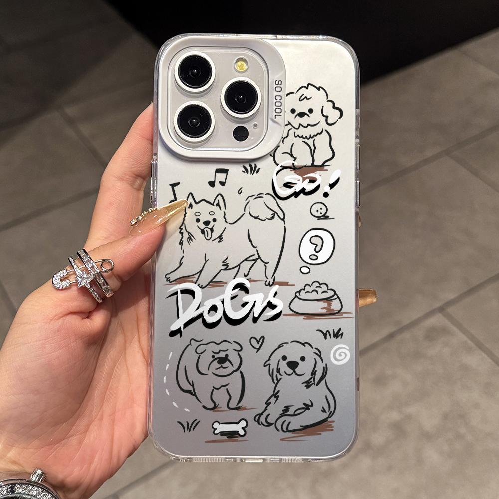 Cute Cartoon Dog Sketch Phone Case for iPhone 17 Air 16 16e 15 14 Plus 13 12 11 Pro Max X Xs XR 8 Colorful Silver Hard Cover iPhone XS
Cute Cartoon Dog Sketch Phone Case for iPhone 17 Air 16 16e 15 14 Plus 13 12 11 Pro Max X Xs XR 8 Colorful Silver Hard Cover iPhone XS