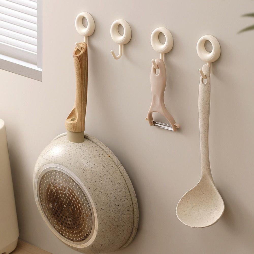 4Pcs Self Adhesive Door Hanger White/Grey/Beige Key Holder Creative Wall Hanger Bathroom
4Pcs Self Adhesive Door Hanger White/Grey/Beige Key Holder Creative Wall Hanger Bathroom