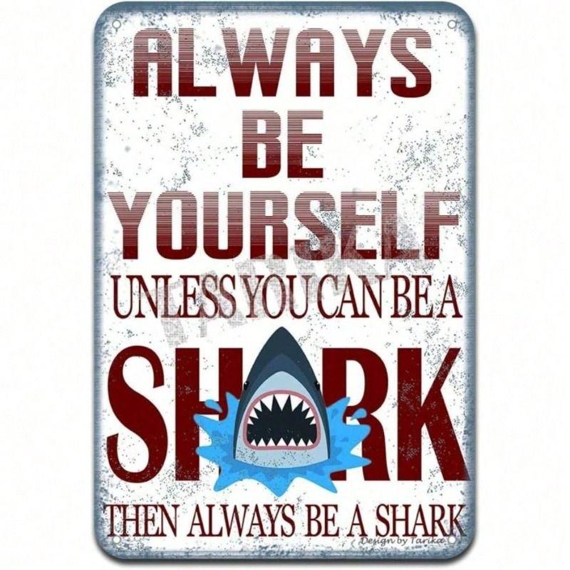 Vintage Shark Metal Wall Sign 8x12 Inch Garage Decoration Rusty Tin Poster
Vintage Shark Metal Wall Sign 8x12 Inch Garage Decoration Rusty Tin Poster