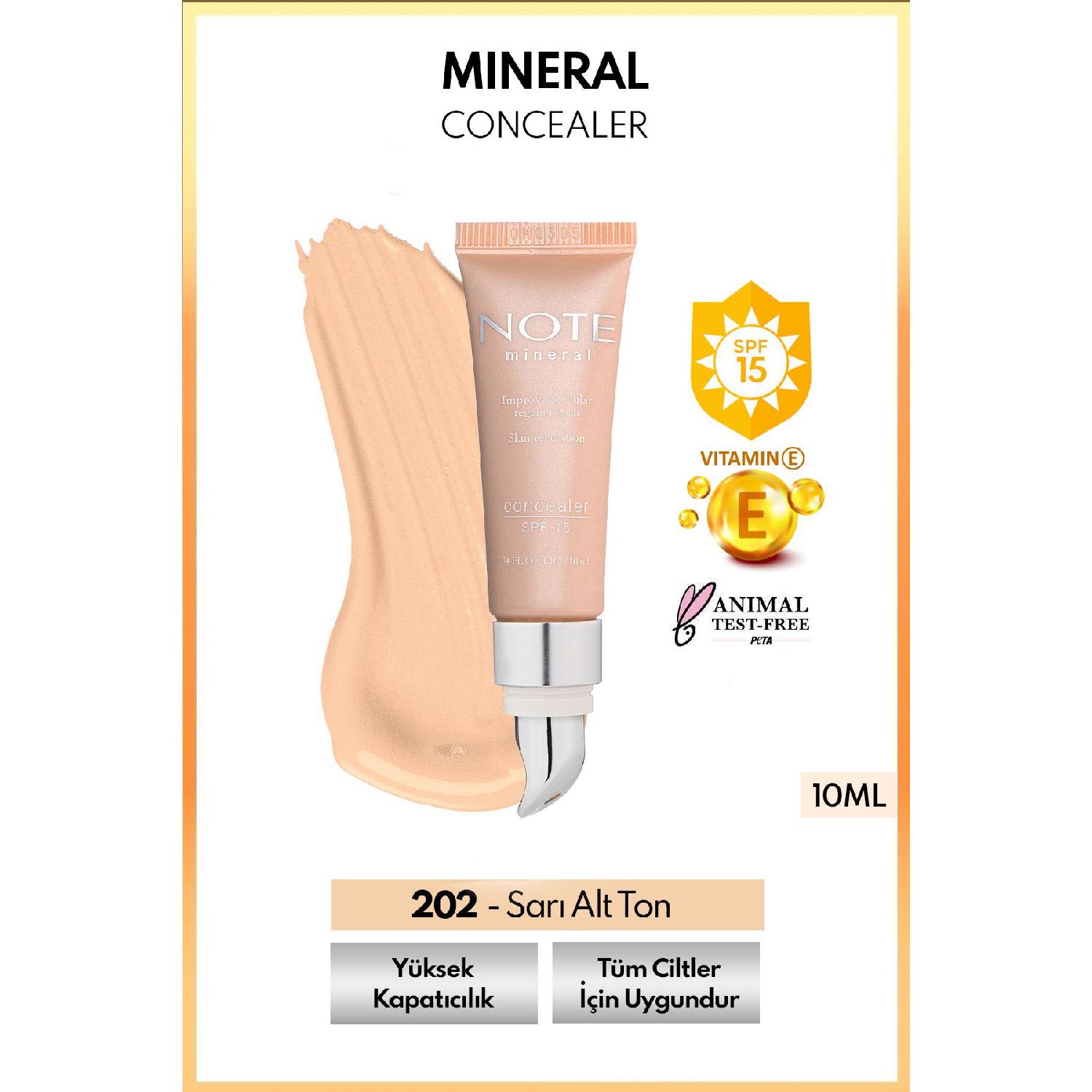 Mineral Concealer Spf 15 Intense Concealer Under Eye Concealer With Metal Head - 202 Medium Light
Mineral Concealer Spf 15 Intense Concealer Under Eye Concealer With Metal Head - 202 Medium Light