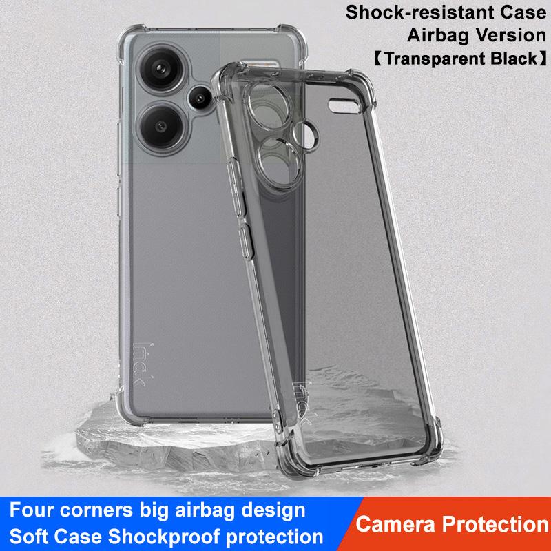 IMAK For Xiaomi Redmi Note 13 Pro+ 5G Airbag Corner Shock-absorbing Phone Case Clear TPU Cover Transparent Black
IMAK For Xiaomi Redmi Note 13 Pro+ 5G Airbag Corner Shock-absorbing Phone Case Clear TPU Cover Transparent Black