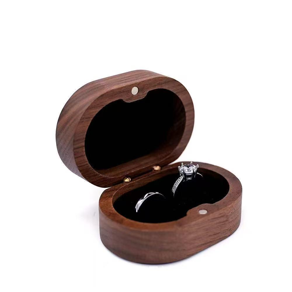 Heart-Shaped Black Walnut Jewelry Box With Magnetic Closure for Valentine s Day or Weddings
Heart-Shaped Black Walnut Jewelry Box With Magnetic Closure for Valentine s Day or Weddings