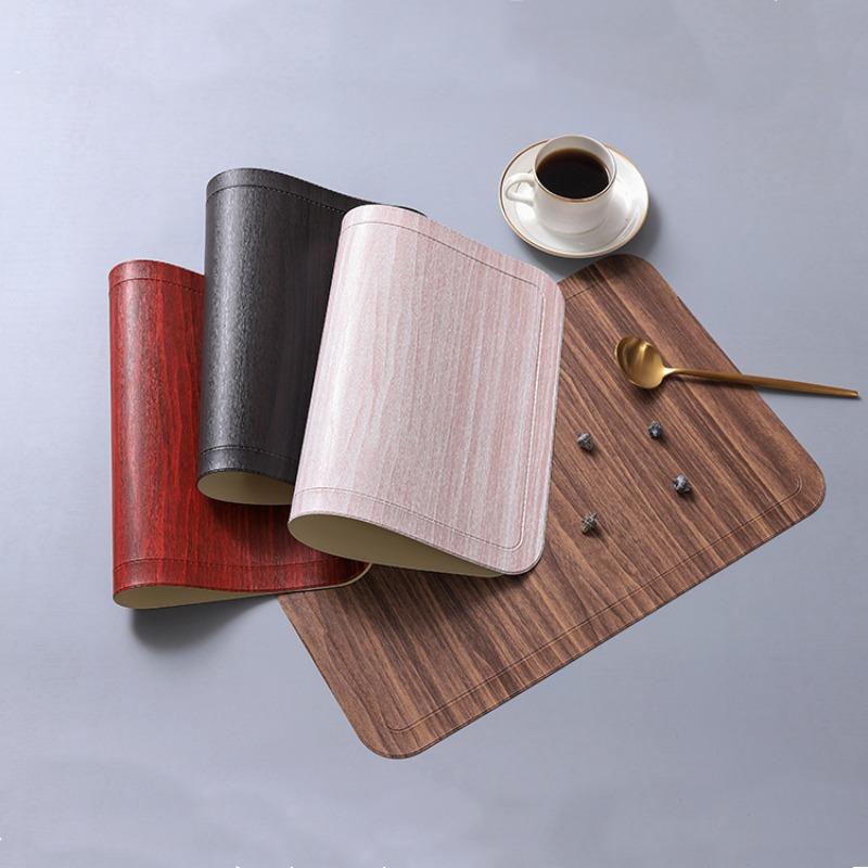 Imitation Wood Grain Placemat PU Leather Pad For Dining Table Mat Heat Insulation Non Slip Placemats Bowl Coaster 45x30CM 1PCS 45 30cm
Imitation Wood Grain Placemat PU Leather Pad For Dining Table Mat Heat Insulation Non Slip Placemats Bowl Coaster 45x30CM 1PCS 45 30cm