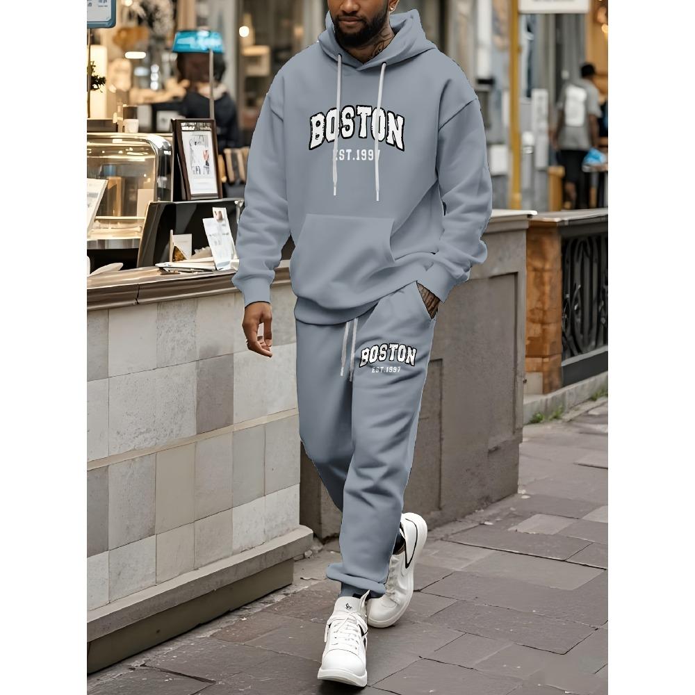 Men s Hooded Sportswear Set, Boston Letter Print, Multiple Colors to Choose From, Sports Shirt and Jogging Casual Two Piece Set XXL
Men s Hooded Sportswear Set, Boston Letter Print, Multiple Colors to Choose From, Sports Shirt and Jogging Casual Two Piece Set XXL
