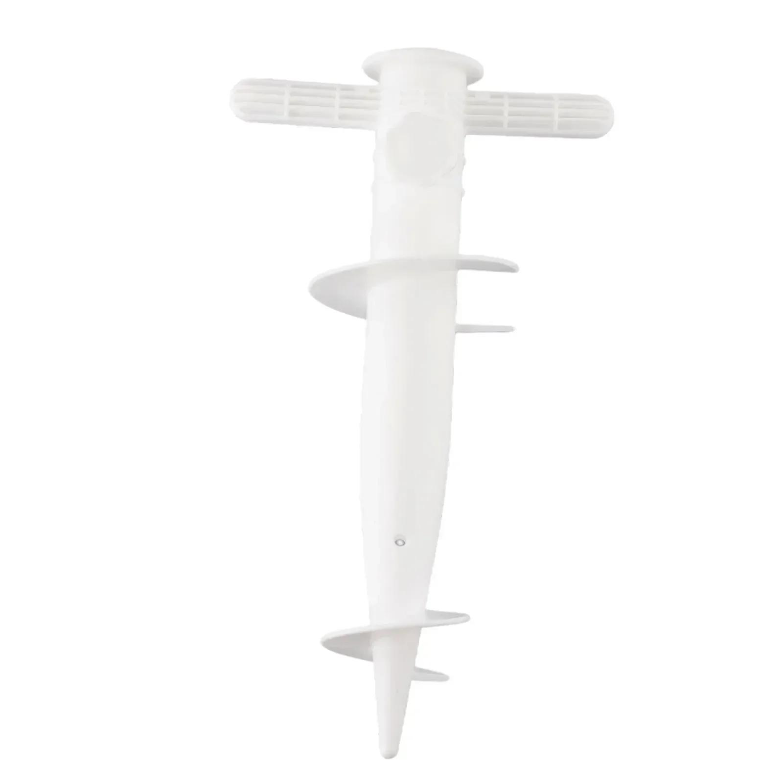 1 шт. основания для зонтика, регулируемые, для солнечного пляжа, патио, песчаного грунта, инструменты для фиксации, шипы, пластиковые для солнечного пляжа, для патио, для песчаного грунта белый