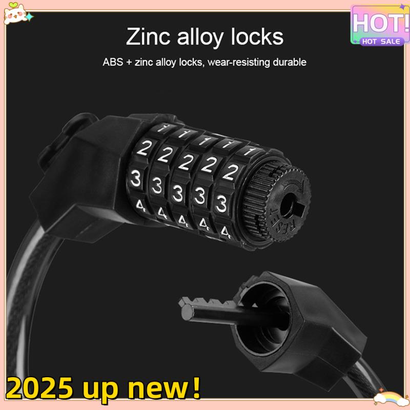 Classy-Bicycle Anti-Theft Code Lock Five-Position Bicycle Lock Portable Thicker And Steel Cable With Bracket Car Lock чорний
Classy-Bicycle Anti-Theft Code Lock Five-Position Bicycle Lock Portable Thicker And Steel Cable With Bracket Car Lock чорний