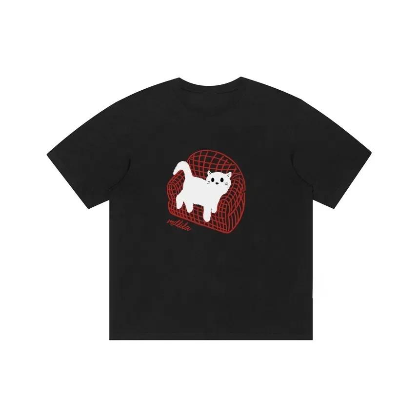 Lazy Cat Sofa Fun Retro American Round Neck Loose and Versatile Casual Academy Style High-end Short Sleeve T-shirt Women s Style 4XL
Lazy Cat Sofa Fun Retro American Round Neck Loose and Versatile Casual Academy Style High-end Short Sleeve T-shirt Women s Style 4XL