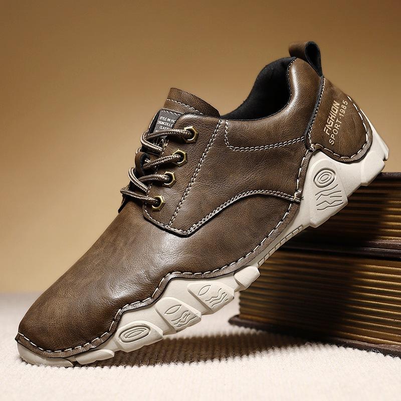 Large size casual men s shoes hand-stitched low-top lace-up men s single shoes super leather outdoor hiking sports shoes 38
Large size casual men s shoes hand-stitched low-top lace-up men s single shoes super leather outdoor hiking sports shoes 38