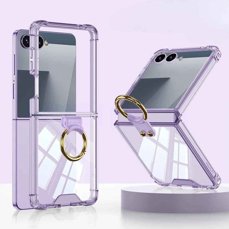 For Z Flip7 5G Fashion Ring Buckle HD Transparent Phone Case for Samsung Galaxy Z Flip 7 Zflip7 Airbag Bumper Protection Shell Galaxy Z Flip7 фіолетовий
For Z Flip7 5G Fashion Ring Buckle HD Transparent Phone Case for Samsung Galaxy Z Flip 7 Zflip7 Airbag Bumper Protection Shell Galaxy Z Flip7 фіолетовий