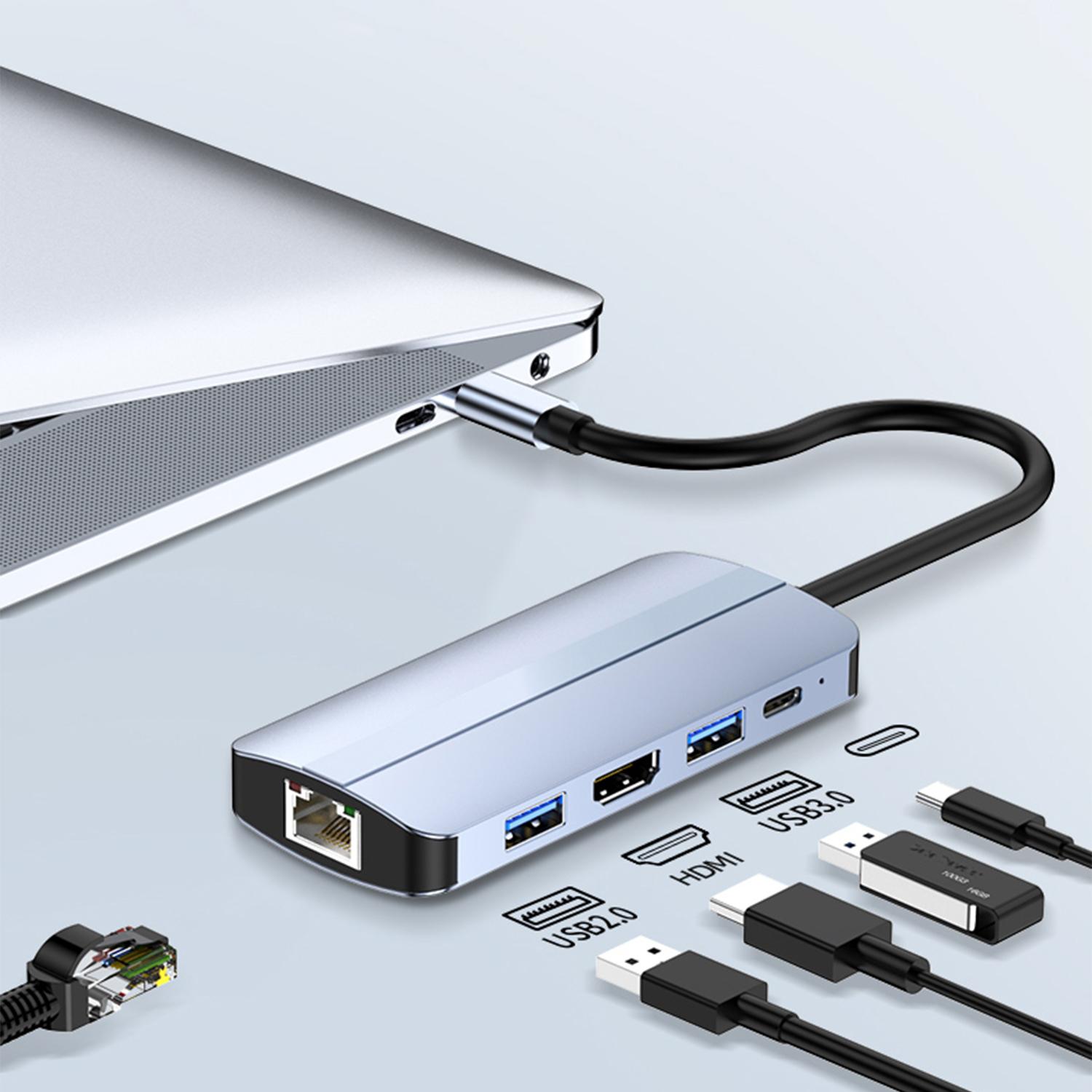 2109 5-in-1 Docking Station Type-C to HDTV+USB3.0/2.0+HUB+LAN+PD Adapter As Shown A
2109 5-in-1 Docking Station Type-C to HDTV+USB3.0/2.0+HUB+LAN+PD Adapter As Shown A