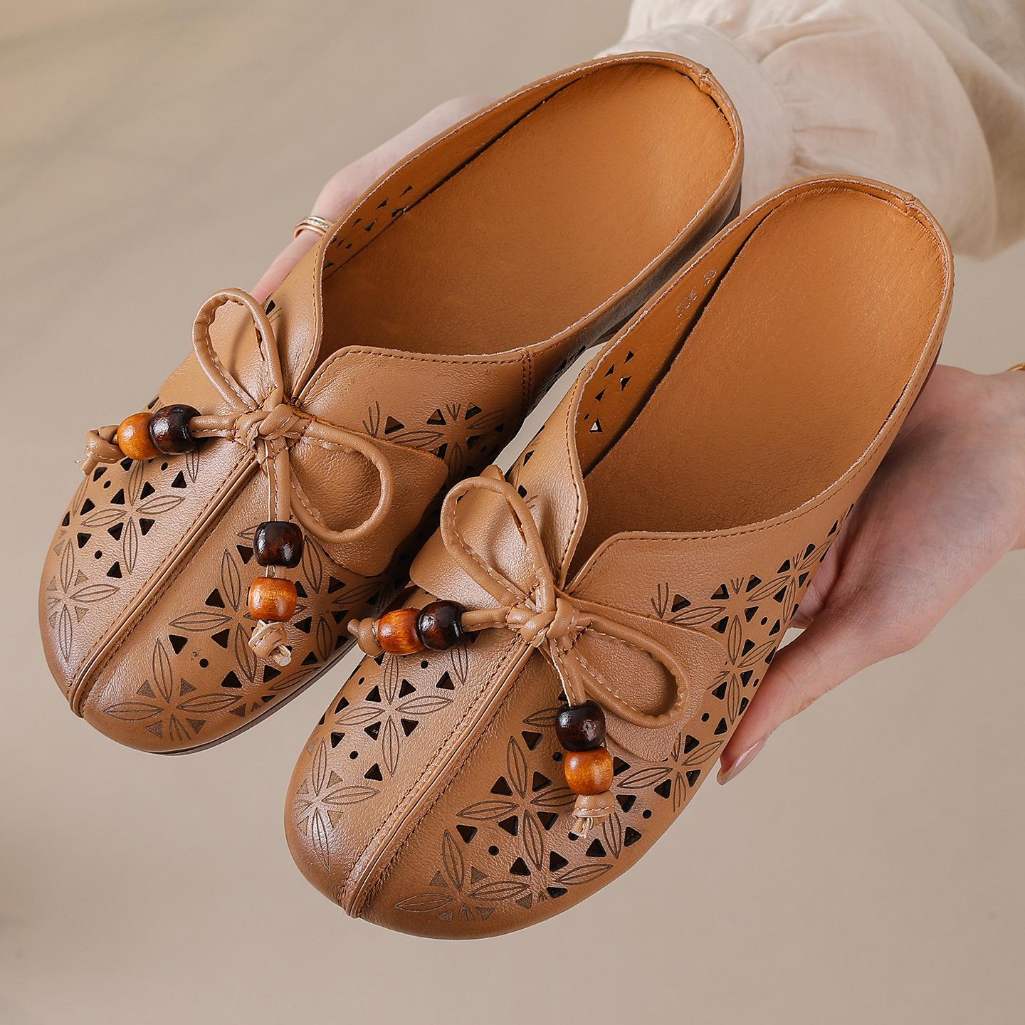 Women s Summer Genuine Leather Closed Toe Slippers - Soft Sole, Non-Slip, Outdoor Comfort for Middle-Aged and Elderly (2026 New Style) 38
Women s Summer Genuine Leather Closed Toe Slippers - Soft Sole, Non-Slip, Outdoor Comfort for Middle-Aged and Elderly (2026 New Style) 38
