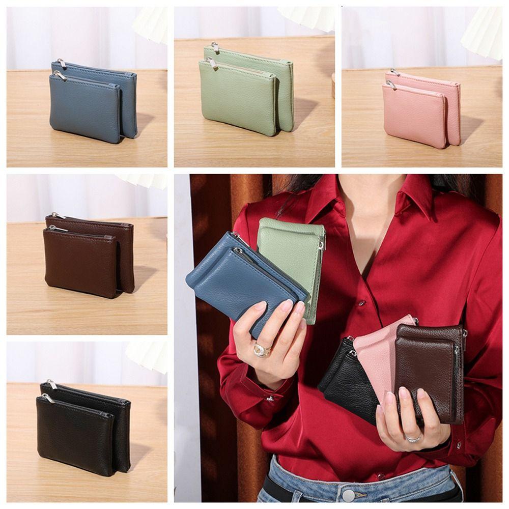Large Capacity Double Layer Detachable Wallet Solid Color Leather Zipper Coin Purse Outdoor
Large Capacity Double Layer Detachable Wallet Solid Color Leather Zipper Coin Purse Outdoor