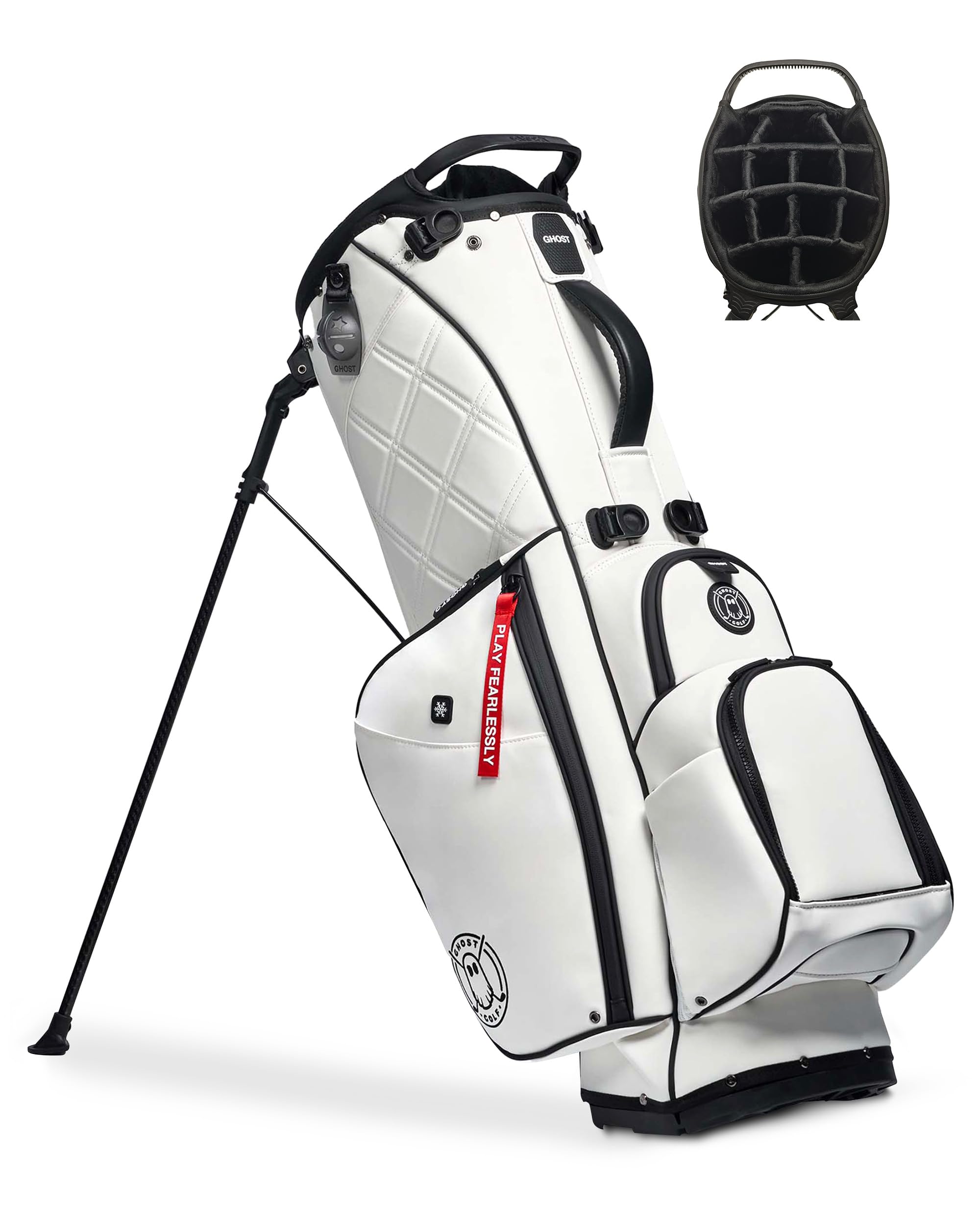 Сумка для гольфа Ghost Stand Bag, Anyday Saya — легкая сумка для гольфа для мужчин и женщин, материал премиум-класса, 14-позиционный разделитель с магнитным карманом — сумка для гольфа Stand Bag
Сумка для гольфа Ghost Stand Bag, Anyday Saya — легкая сумка для гольфа для мужчин и женщин, материал премиум-класса, 14-позиционный разделитель с магнитным карманом — сумка для гольфа Stand Bag