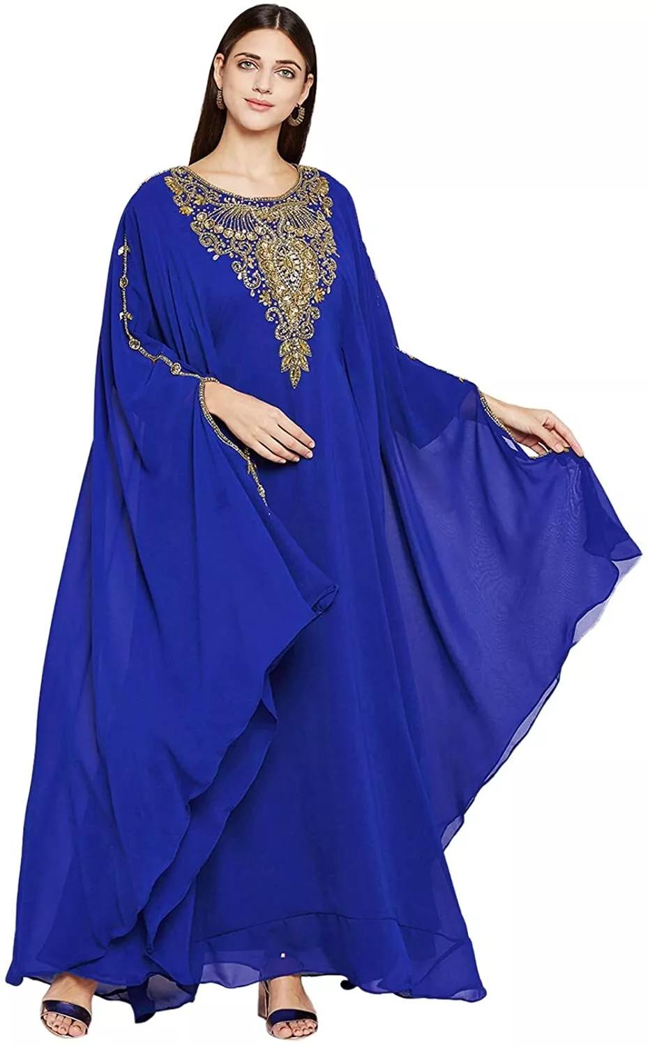 Stylish Kaftan Blue Maxi Long Gown farasha Abaya Dress Moroccan Dubai Fancy FREE SIZE синій
Stylish Kaftan Blue Maxi Long Gown farasha Abaya Dress Moroccan Dubai Fancy FREE SIZE синій