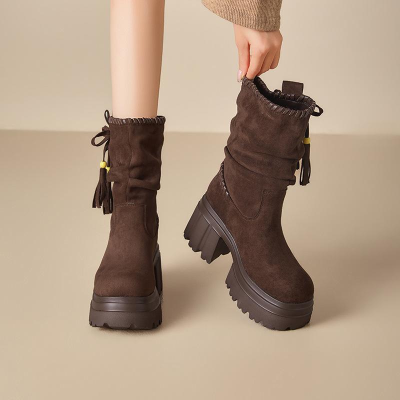 Tassel Merad Boots Long Boots Women s Autumn and Winter New Wasteland Wind Thick-soled Knight Western Cowboy Boots 39 хаки
Tassel Merad Boots Long Boots Women s Autumn and Winter New Wasteland Wind Thick-soled Knight Western Cowboy Boots 39 хаки