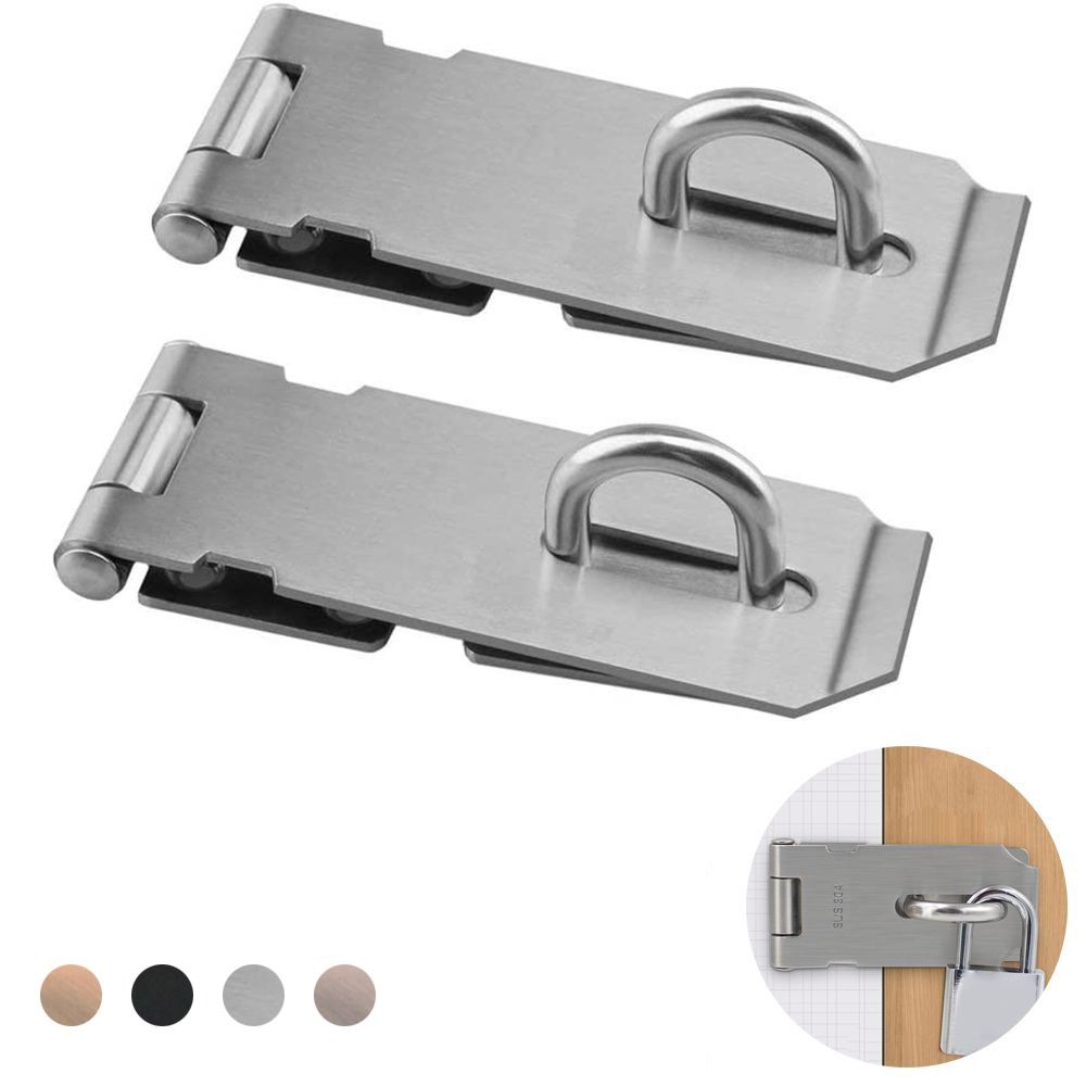 90 Degree Stainless Steel Burglar-proof Door Clasp Lock Shed Latch Gate Bolt Padlock Hasp Small-Flat
90 Degree Stainless Steel Burglar-proof Door Clasp Lock Shed Latch Gate Bolt Padlock Hasp Small-Flat