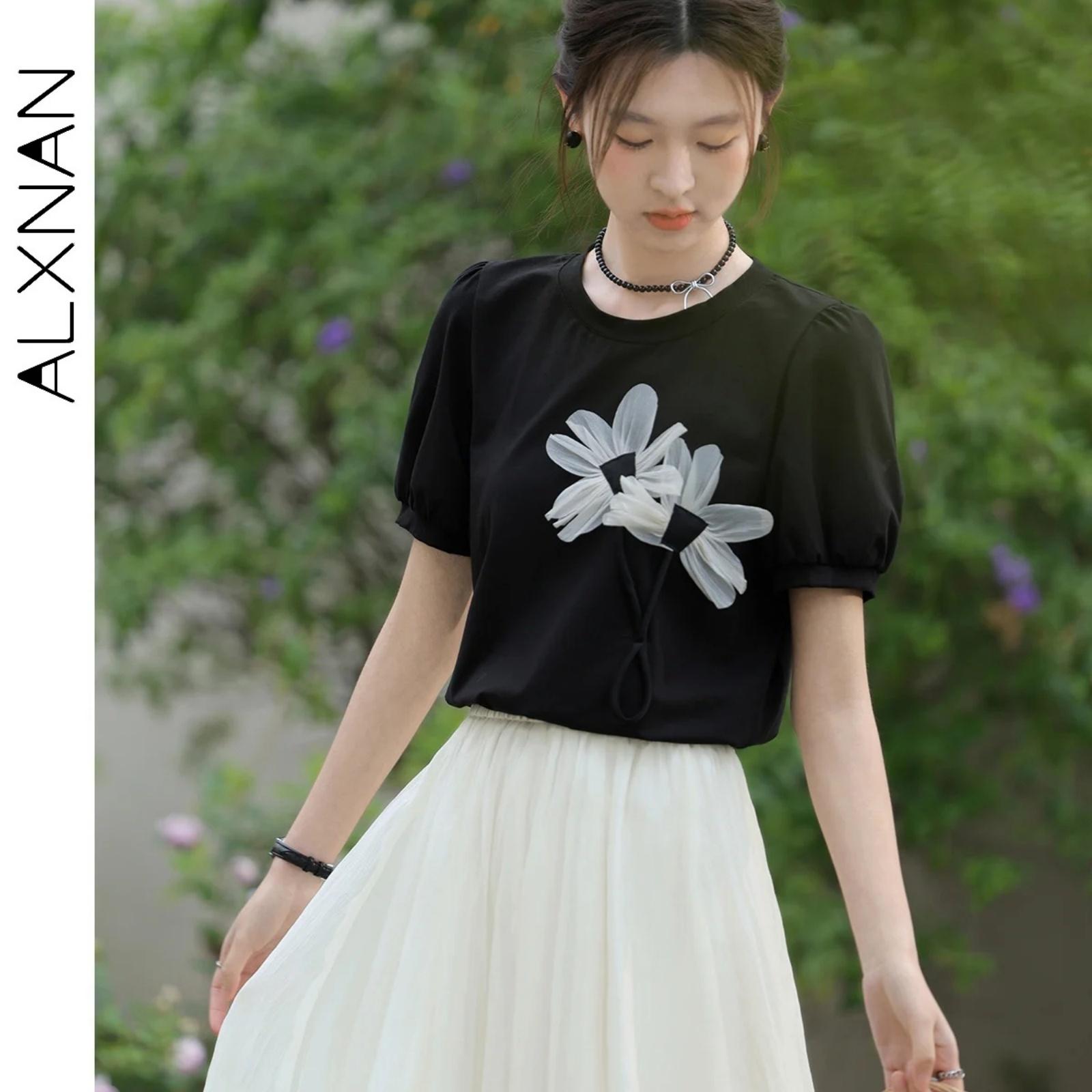 ALXNAN Women s Black T-Shirt 2025 Fashion Cotton Printed T-Shirt Elegant Casual Office Commute Short Sleeve Tops Ladies L33921 XXXXXL чорний
ALXNAN Women s Black T-Shirt 2025 Fashion Cotton Printed T-Shirt Elegant Casual Office Commute Short Sleeve Tops Ladies L33921 XXXXXL чорний