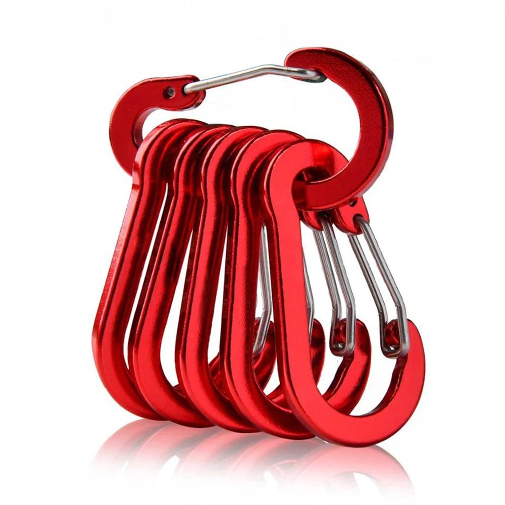 6pcs/set Aluminum Alloy Carabiner Keychain Hook Fishing Outdoor Backpack Camping Climbing Hiking Snap Clip Lock Carabiner Buckle
6pcs/set Aluminum Alloy Carabiner Keychain Hook Fishing Outdoor Backpack Camping Climbing Hiking Snap Clip Lock Carabiner Buckle