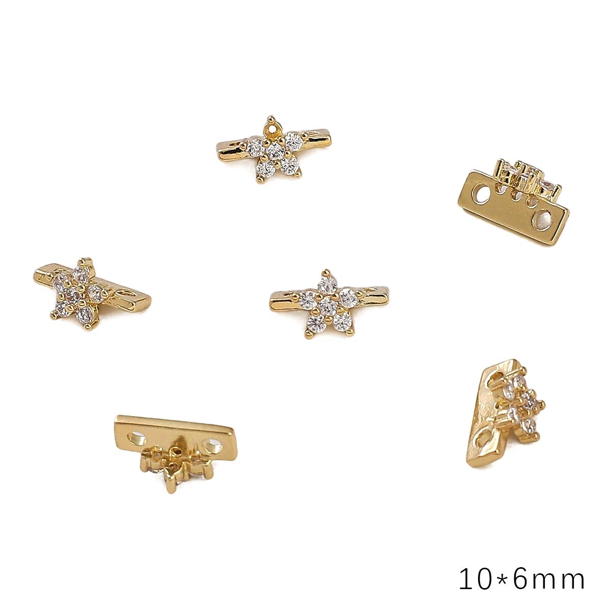 Медные бусины-разделители с двойным отверстием, подвески для изготовления ювелирных изделий своими руками, аксессуары для рукоделия 10x6mm золотой
Медные бусины-разделители с двойным отверстием, подвески для изготовления ювелирных изделий своими руками, аксессуары для рукоделия 10x6mm золотой