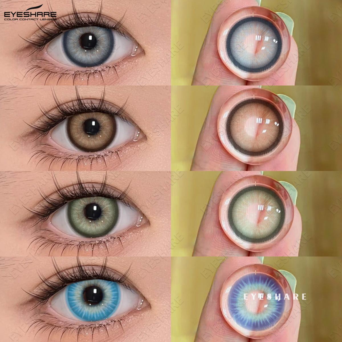 Цветные контактные линзы EYESHAER, светло-голубые линзы для очков, темно-коричневые линзы естественного цвета, ярко-голубые модные линзы, 1 пара
Цветные контактные линзы EYESHAER, светло-голубые линзы для очков, темно-коричневые линзы естественного цвета, ярко-голубые модные линзы, 1 пара