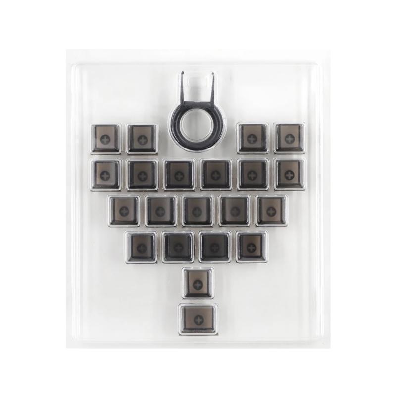 Ergonomic 21Key Transparents Fogged Heart Pattern Keycaps PC Original Profile For Comfort Typing And Gaming Setups чорний
Ergonomic 21Key Transparents Fogged Heart Pattern Keycaps PC Original Profile For Comfort Typing And Gaming Setups чорний