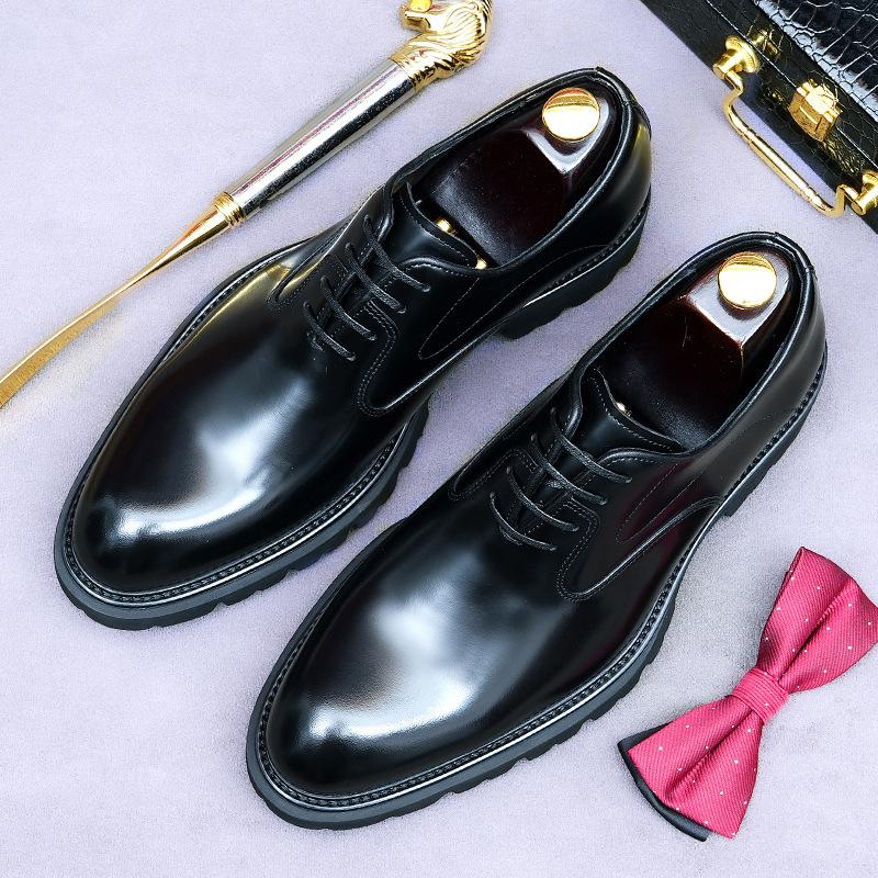 Мужские кожаные туфли на платформе 4 см, молодежные, деловые, повседневные, из коровьей кожи, лакированная блестящая кожа 46 чёрный
Мужские кожаные туфли на платформе 4 см, молодежные, деловые, повседневные, из коровьей кожи, лакированная блестящая кожа 46 чёрный