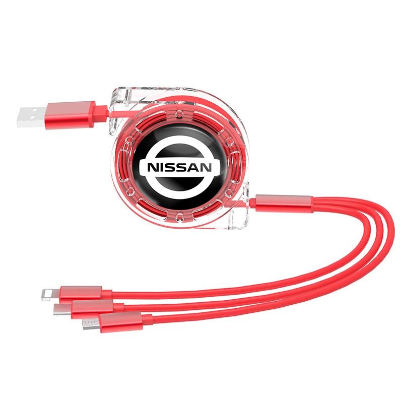 Car Accessories 3-in-1 Fast Charger USB Type C Data Wire For Nissan Sylphy N7 Qashqai J11 Teana Note Navara Juke Patrol X-trail червоний
Car Accessories 3-in-1 Fast Charger USB Type C Data Wire For Nissan Sylphy N7 Qashqai J11 Teana Note Navara Juke Patrol X-trail червоний