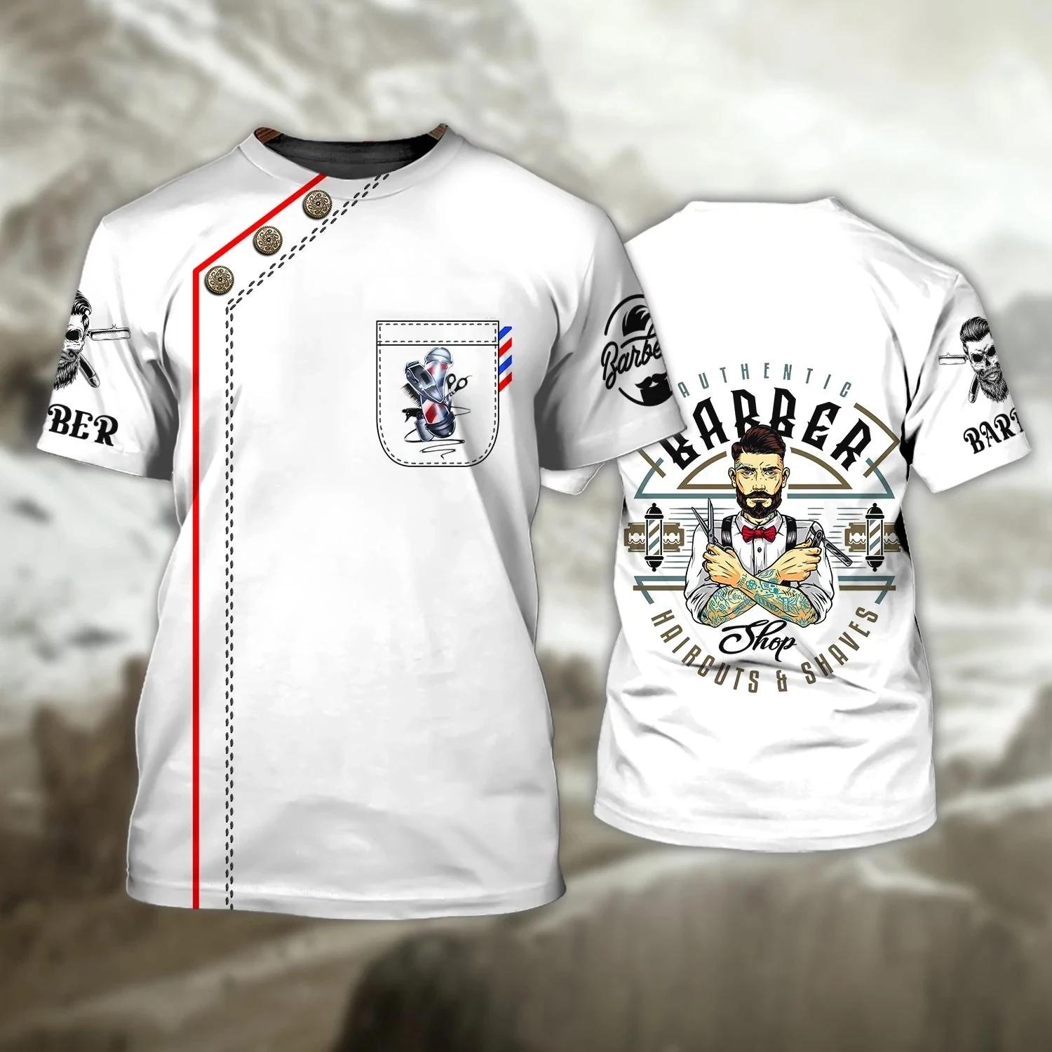 Горячая мужская футболка Barbershop, топ с 3D-печатью, короткий рукав, свитер, мужская летняя модная крутая футболка 6XL
Горячая мужская футболка Barbershop, топ с 3D-печатью, короткий рукав, свитер, мужская летняя модная крутая футболка 6XL