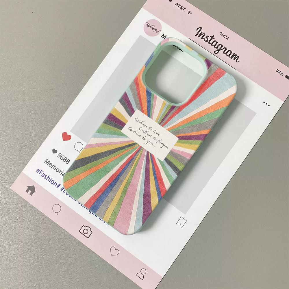 Full Of Rainbow Patterns Lychee Grain Phone Case For iPhone 17 17Air 16 15 14 13 12 11 Pro Max 16 Plus Silicone Soft Cover Funda iPhone17
Full Of Rainbow Patterns Lychee Grain Phone Case For iPhone 17 17Air 16 15 14 13 12 11 Pro Max 16 Plus Silicone Soft Cover Funda iPhone17