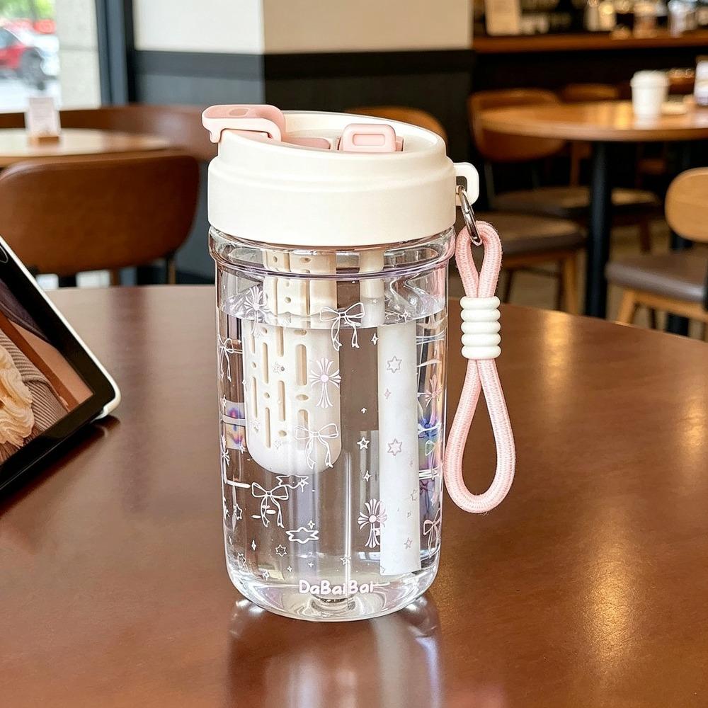 780ML Water Bottle Bow Print Water Cup Leakproof Drink Cup Home Outdoors Pink
780ML Water Bottle Bow Print Water Cup Leakproof Drink Cup Home Outdoors Pink