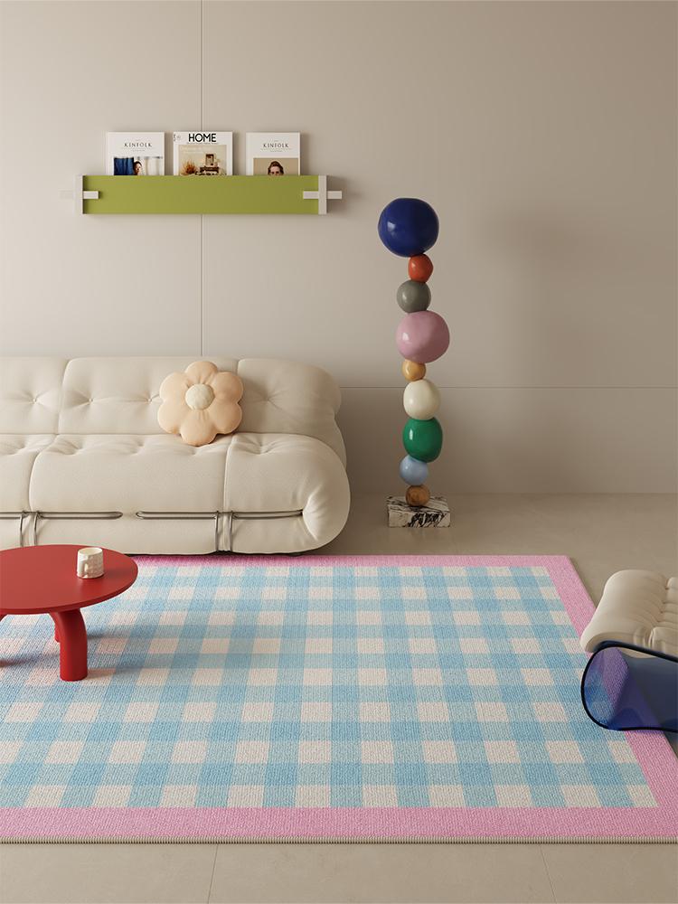 VIKAMA Summer Simple Plaid Cream Dopamine Rug Living Room Sofa Coffee Table Footrest Bedroom Bedside Floor Mat Machine Washable 80X120CM(2.6X3.9FT
VIKAMA Summer Simple Plaid Cream Dopamine Rug Living Room Sofa Coffee Table Footrest Bedroom Bedside Floor Mat Machine Washable 80X120CM(2.6X3.9FT